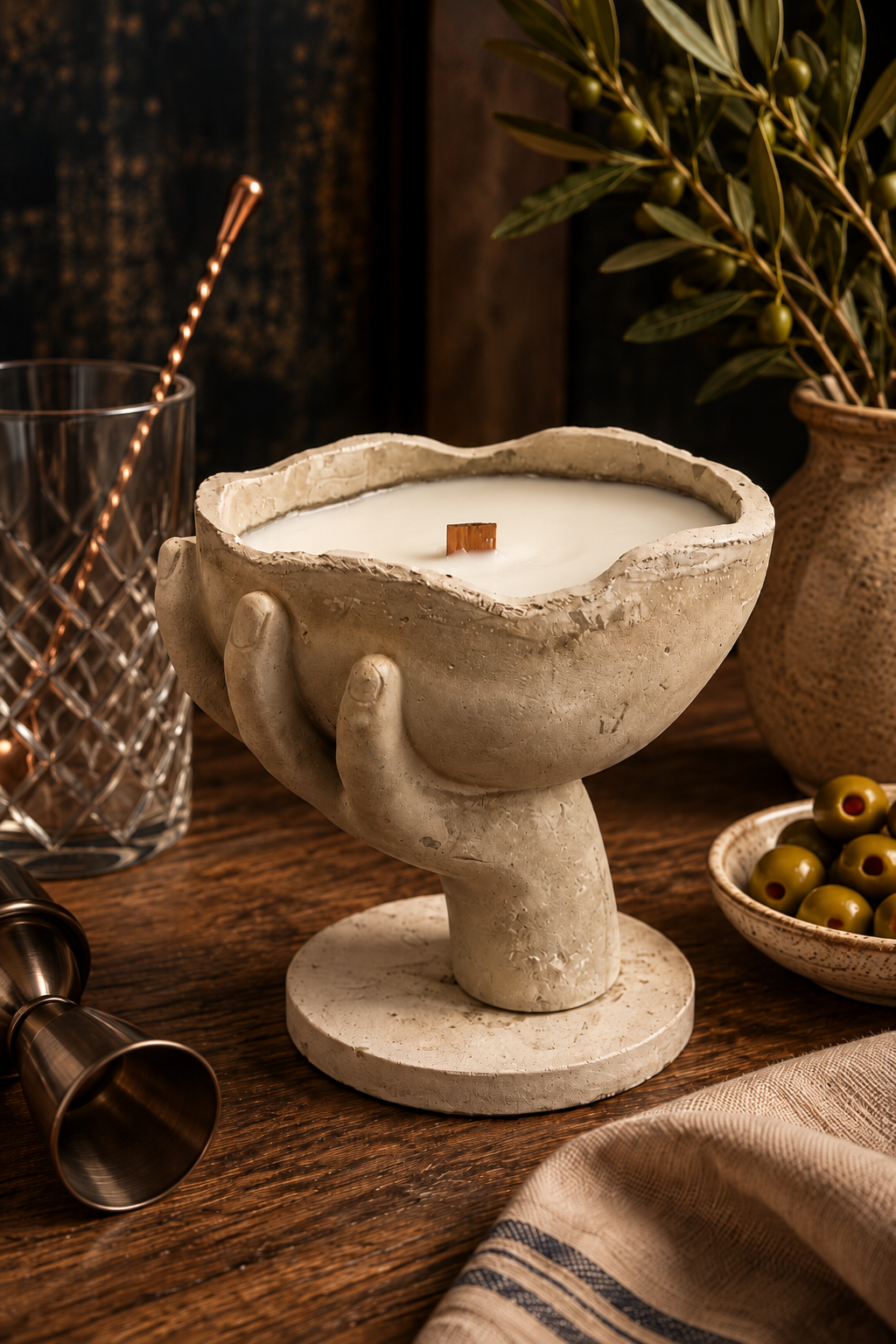 The Offering – Handmade Concrete Candle