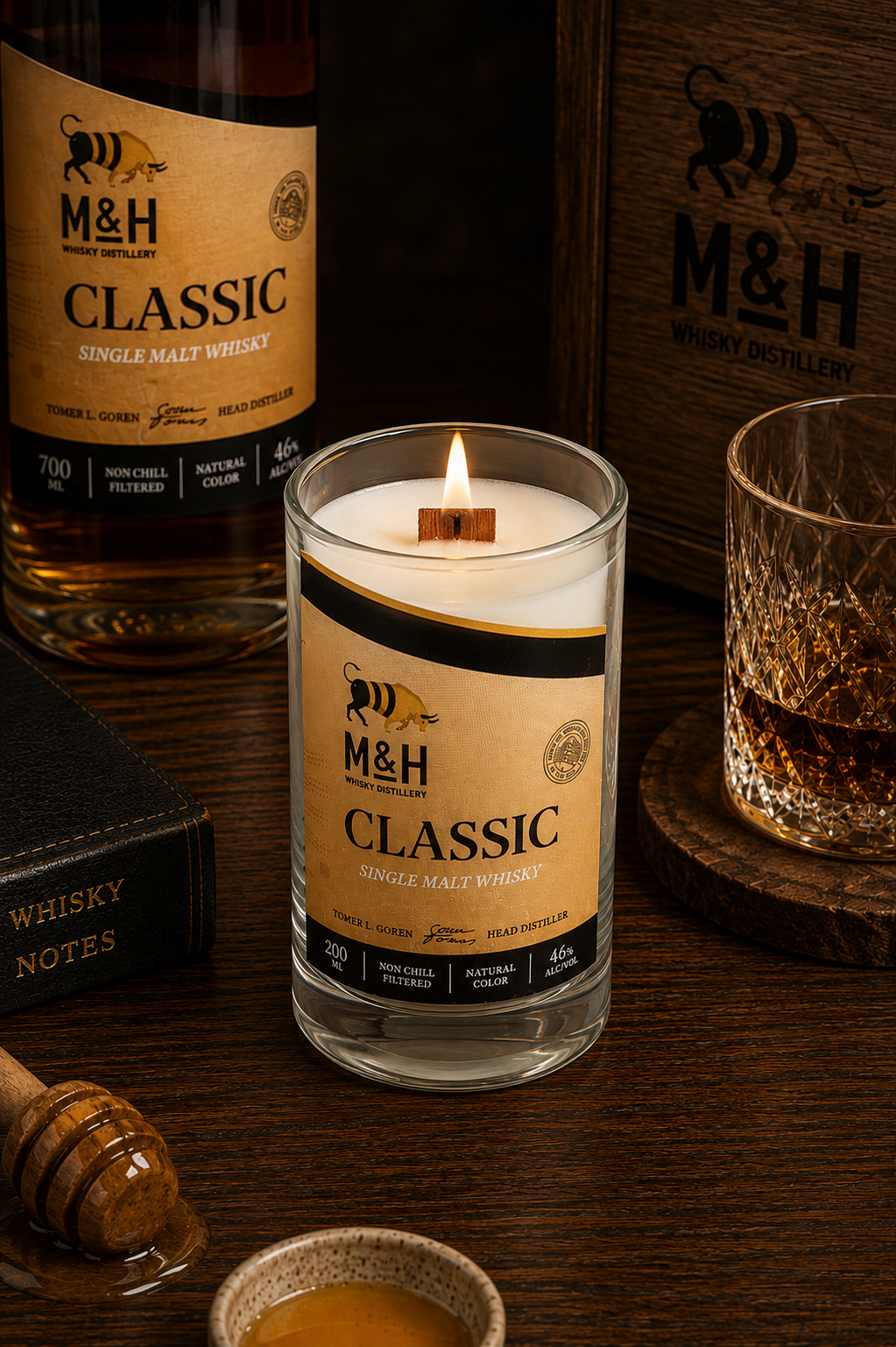 מילק אנד האנני | M&H MILK AND HONEY Candle XXS