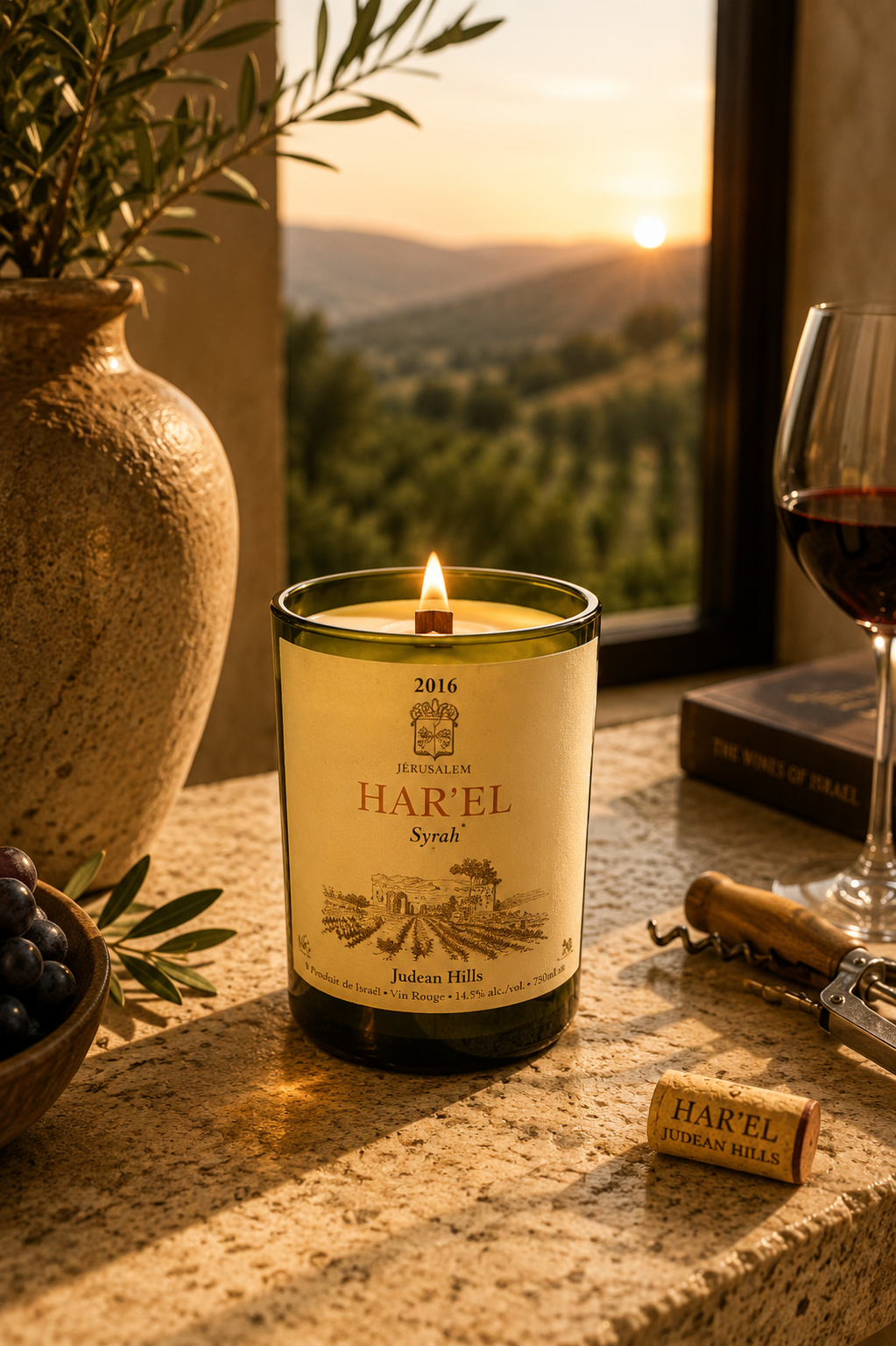 הראל סירה | Har’el Syrah Candle