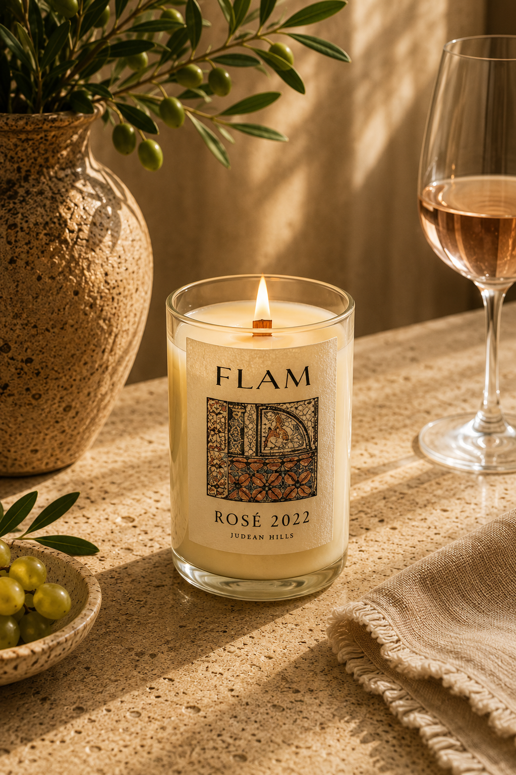 פלאם רוזה 2022 | Flam Rosé 2022 Candle