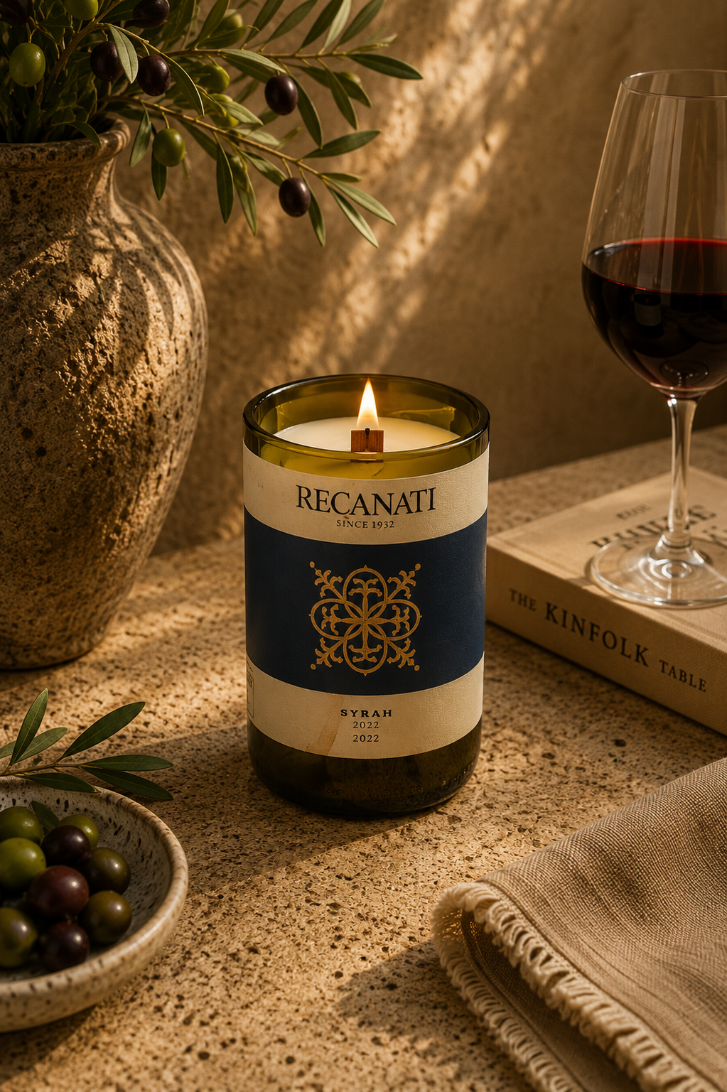 רקנאטי סירה 2022 | Recanati Syrah 2022 Candle