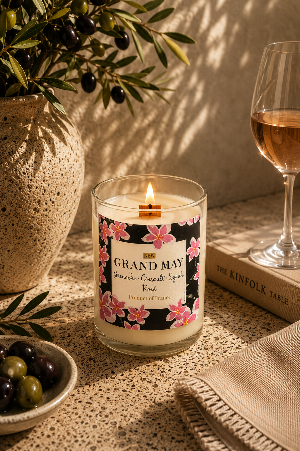 גרנד מאי רוזה | Grand May Rosé Candle