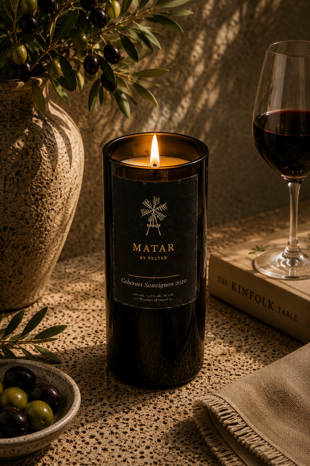 מטר קברנה סוביניון | Matar Cabernet Candle