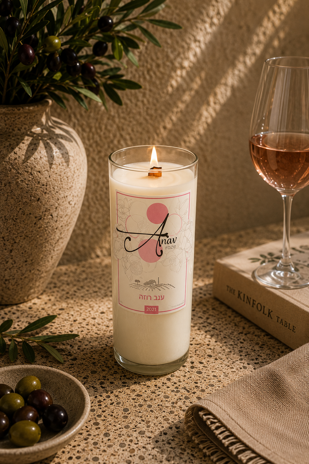 ענב רוזה | Anav Rose candle