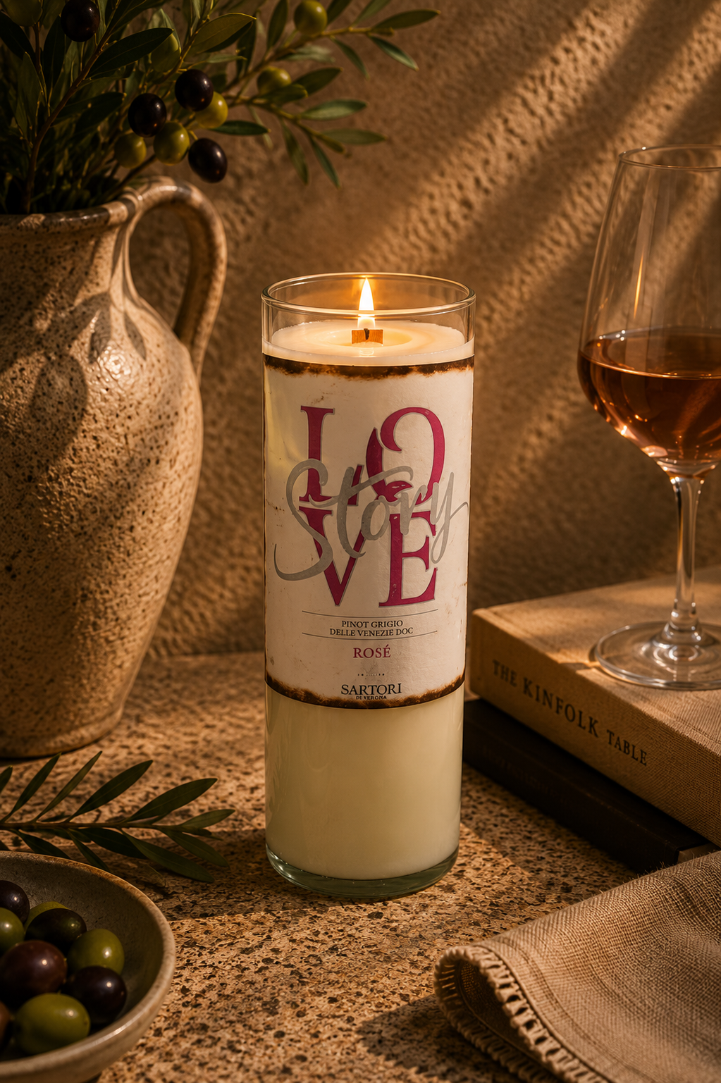 סיפור האהבה | Love story candle