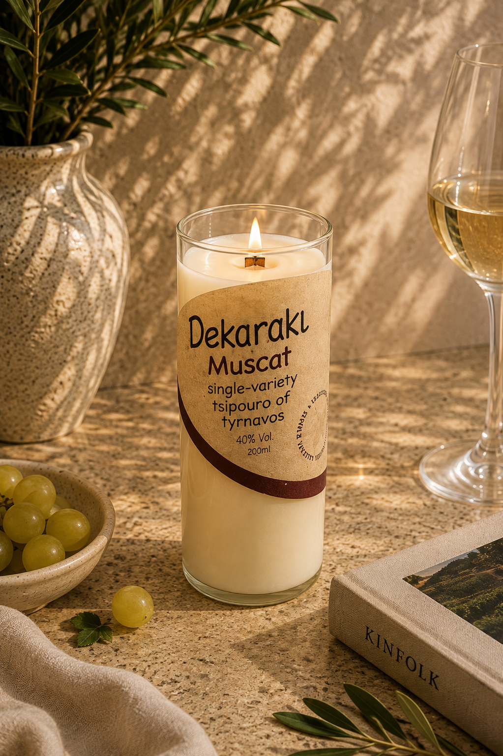 צ'יפורו דקארקי | Dekaraki Tsipouro Candle