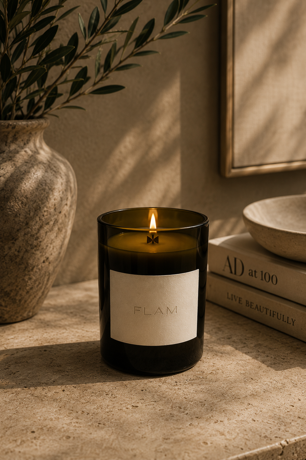 פלם וויט לייבל | Flam White Label Candle