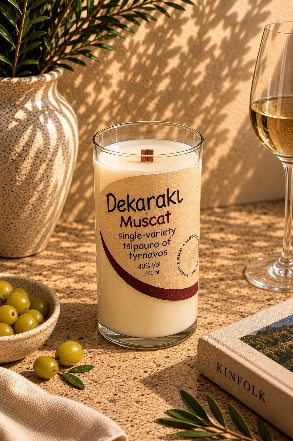 צ'יפורו דקארקי | Dekaraki Tsipouro Candle