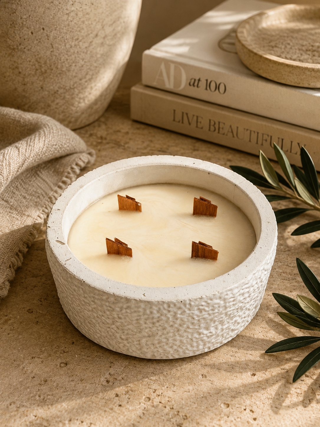 Textured Concrete – Handmade Soy Candle