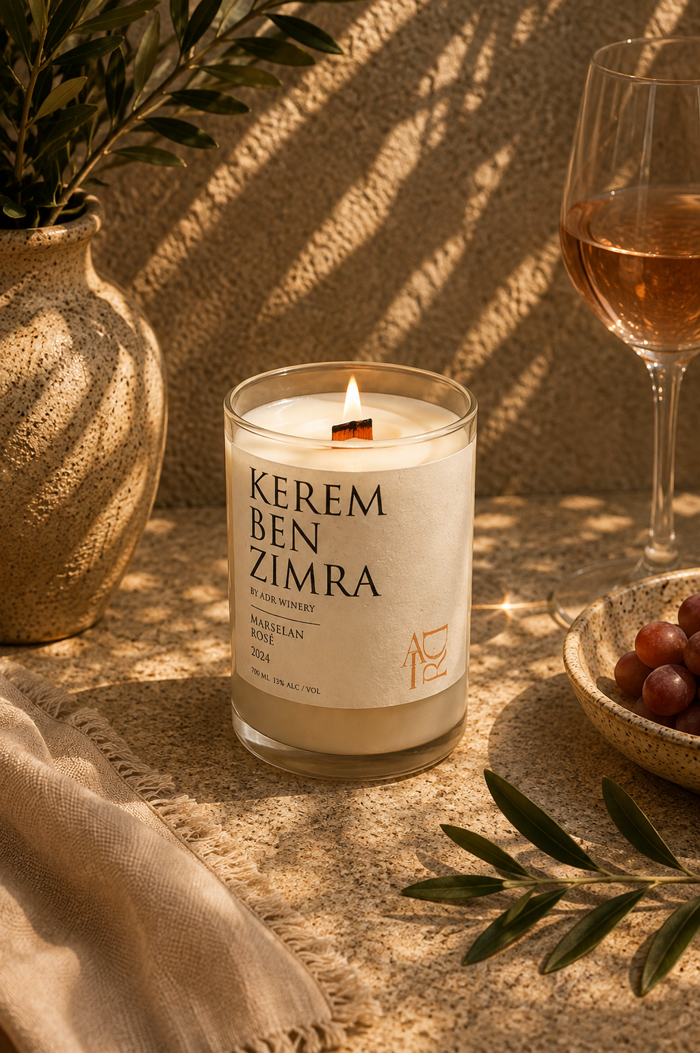 Kerem Ben Zimra Marselan Rosé - קנדל כרם בן זמרה מרסלאן רוזה