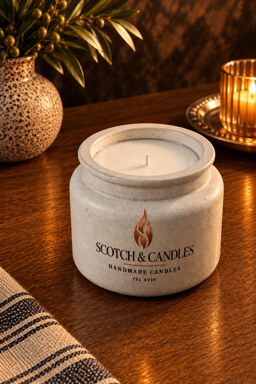 The Signature – Handmade Concrete Candle