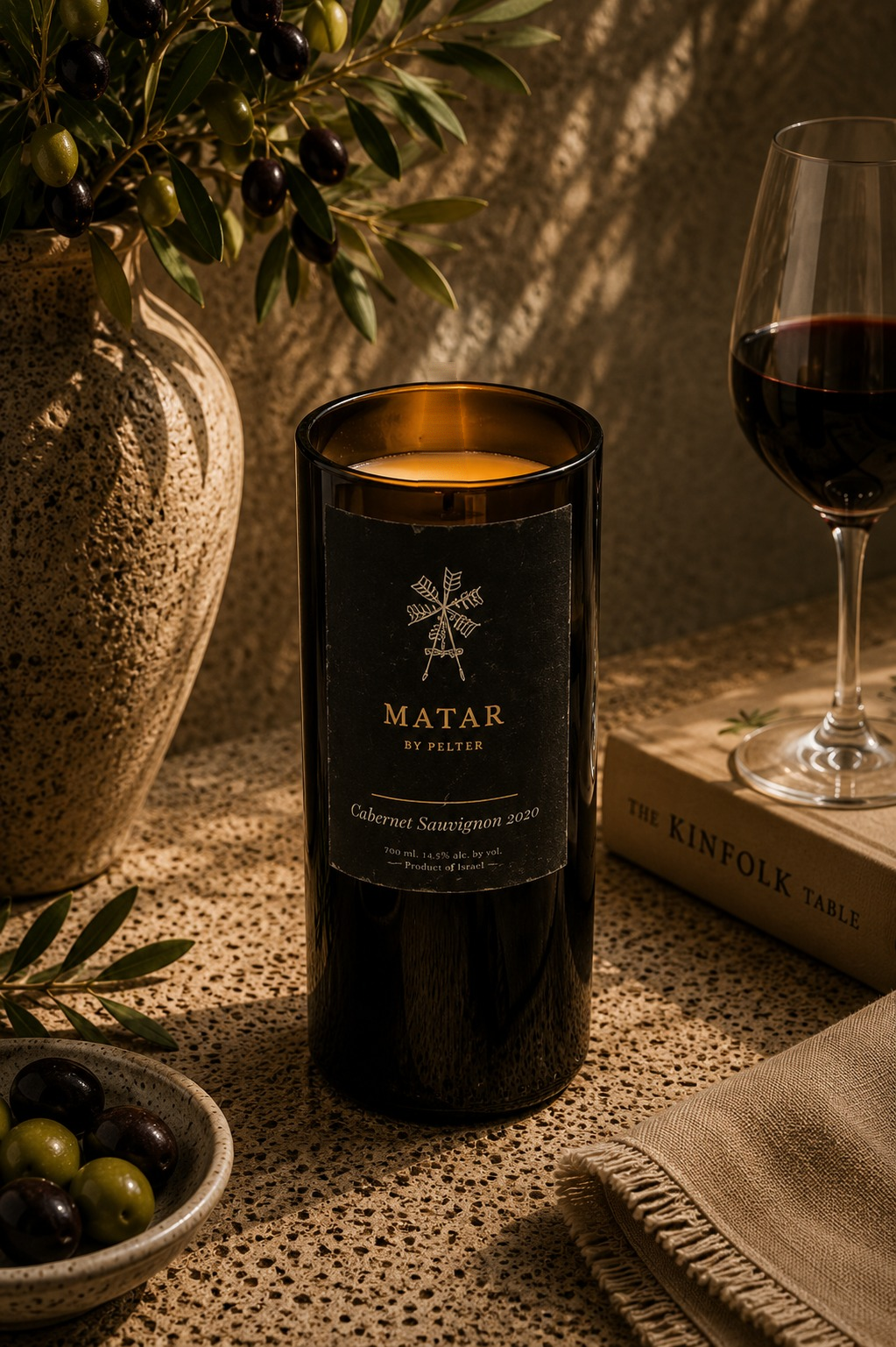 מטר קברנה סוביניון | Matar Cabernet Candle