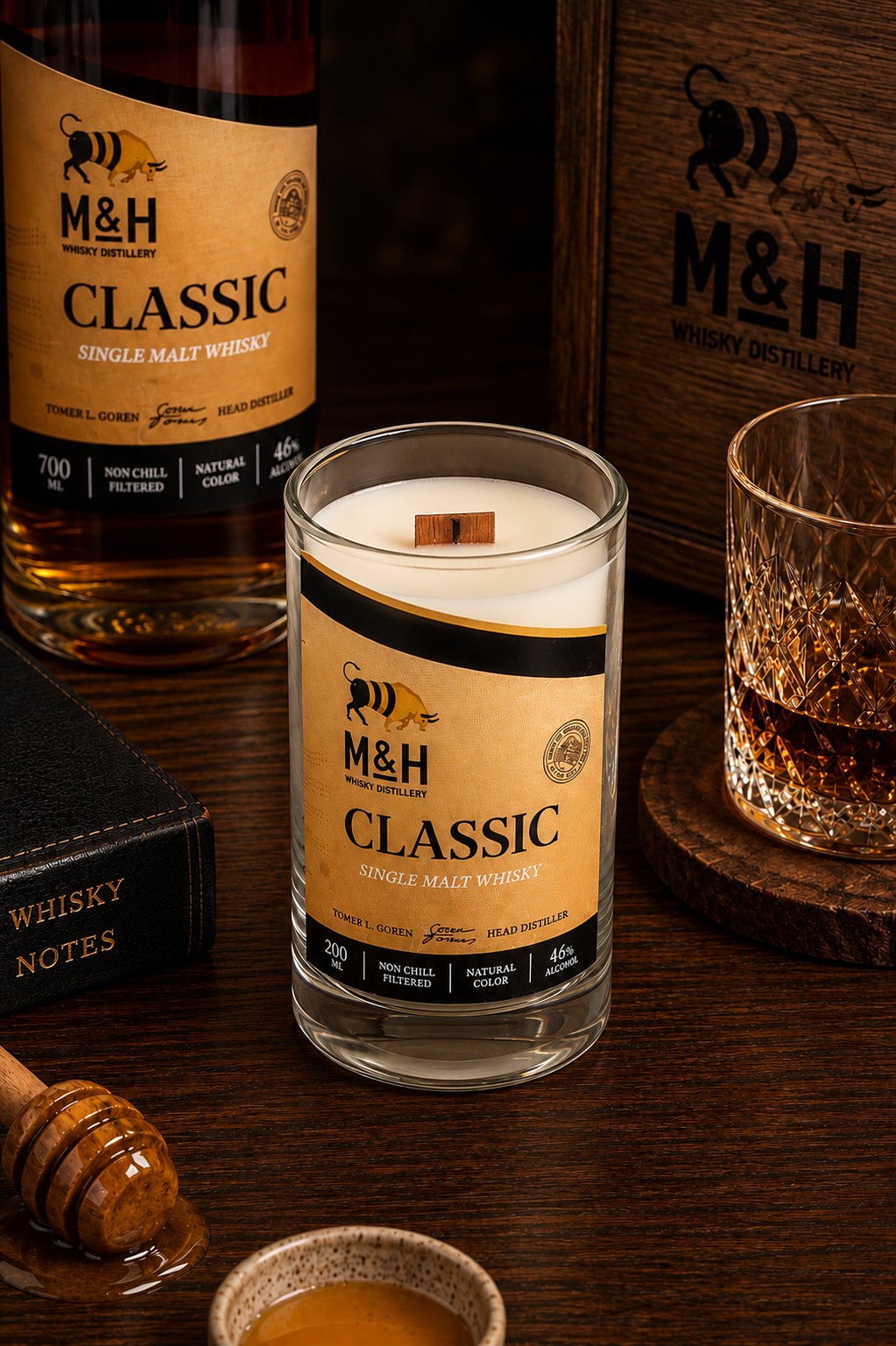מילק אנד האנני | M&H MILK AND HONEY Candle XXS