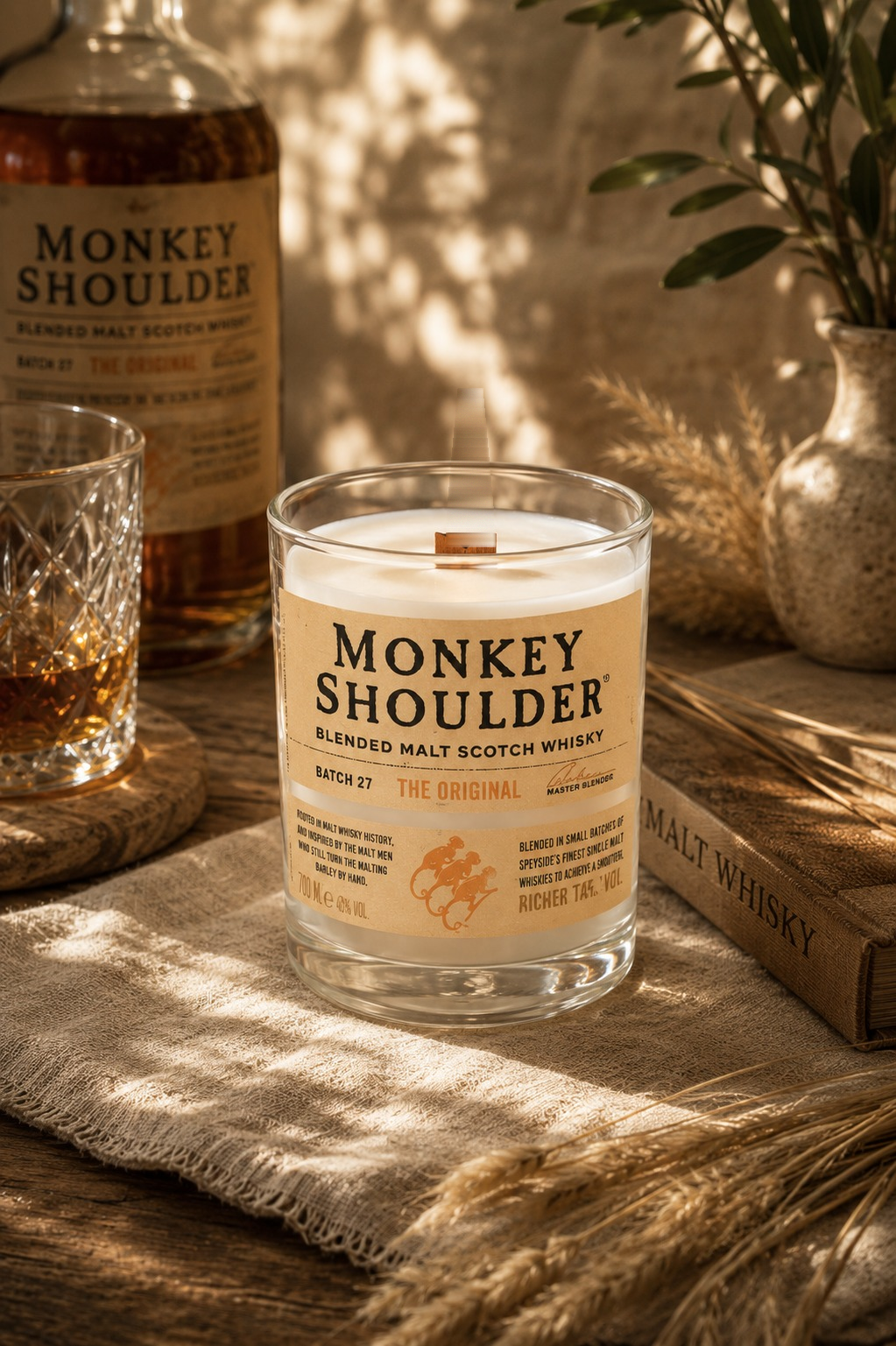 מונקי שולדר | Monkey shoulder candle