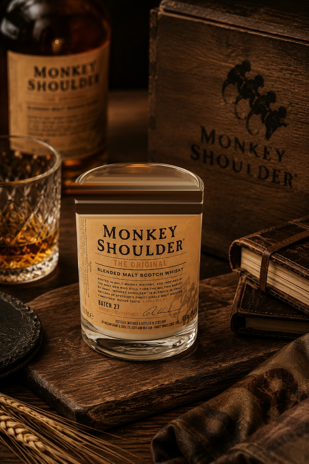 מונקי שולדר | Monkey shoulder candle
