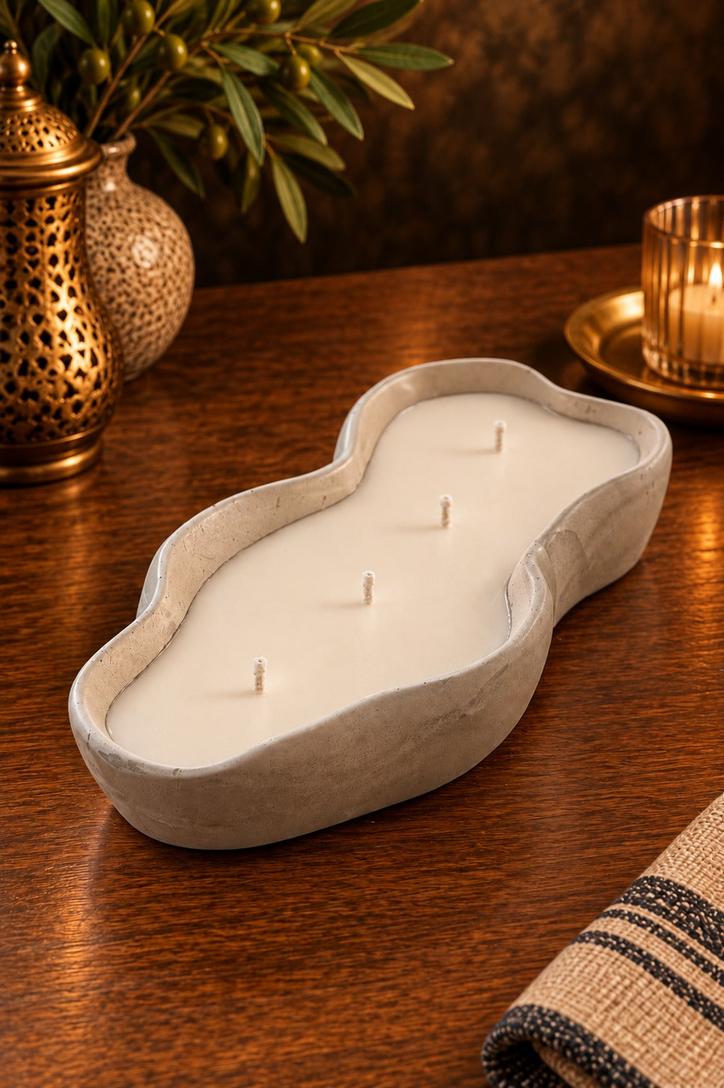 The Wave – Handmade Concrete Candle